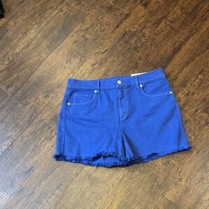 LOFT Vibrant Blue Jean Shorts
